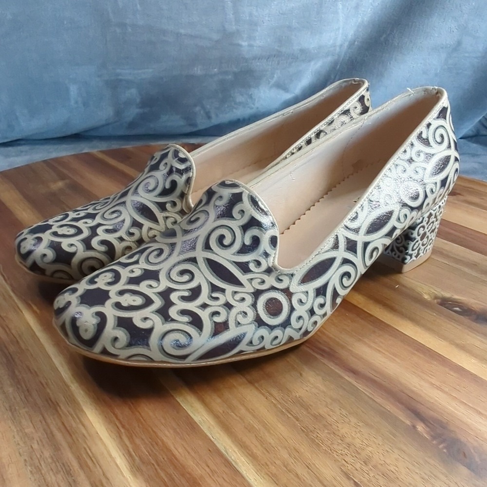 GOBY Catch Your Mood Faux Leather Leatherette DB110 Handmade Heels Sz 8 US Sz 39